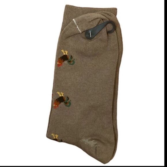 Chicken Socks, Brown, Size L - Picture 2 of 3